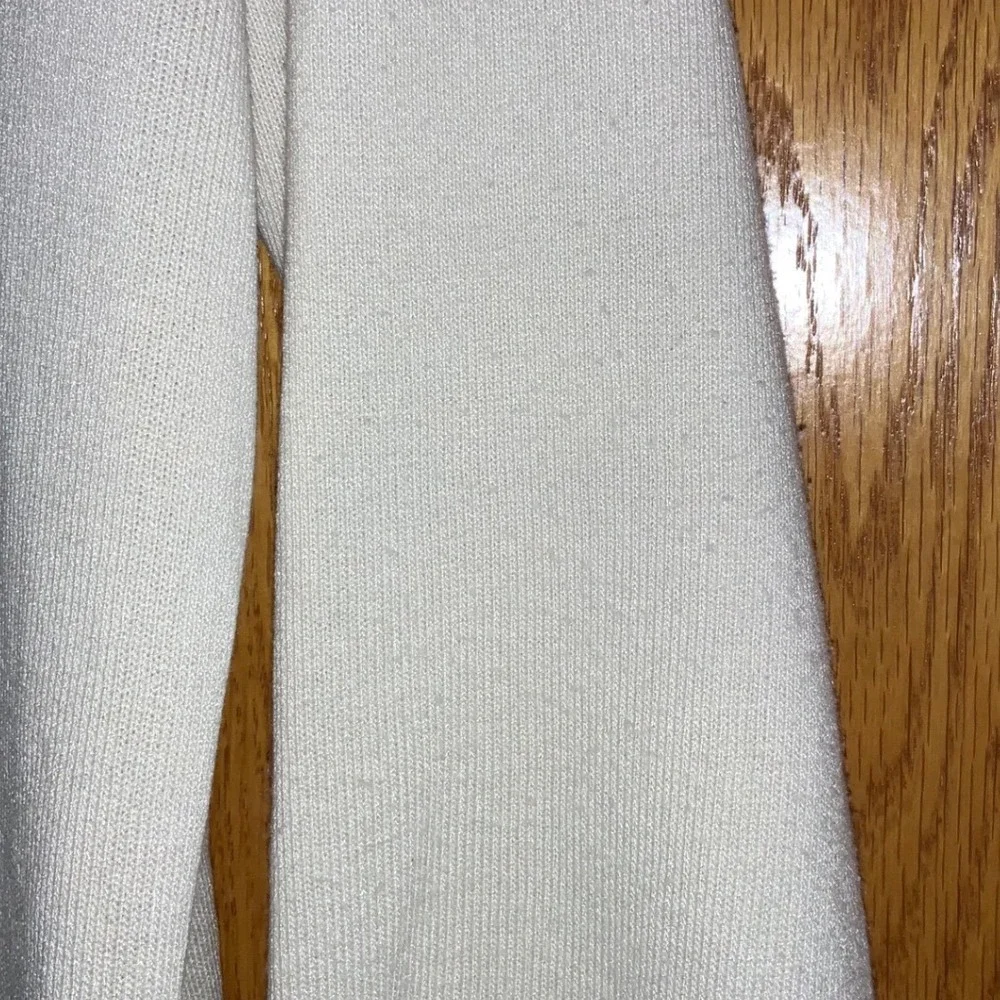 GUCCI Mens White Navy Tan Luxury Knit Cardigan‎ Sweater V Neck Pockets Size S